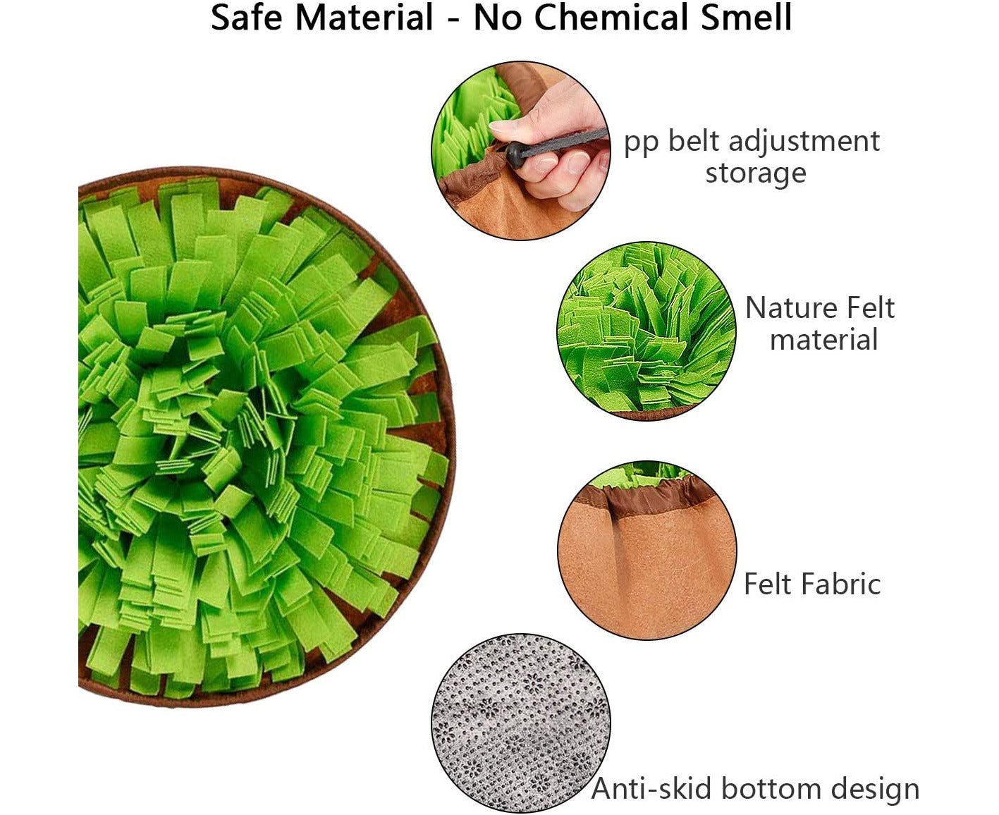 Dog Feeding Mats Snuffle Mats, Nosework Blanket Pet Snuffle Bowl