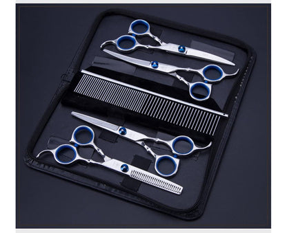 Dog Scissors Fur Scissors for Dogs Cat 5-In-1 Sharp Curved Scissors