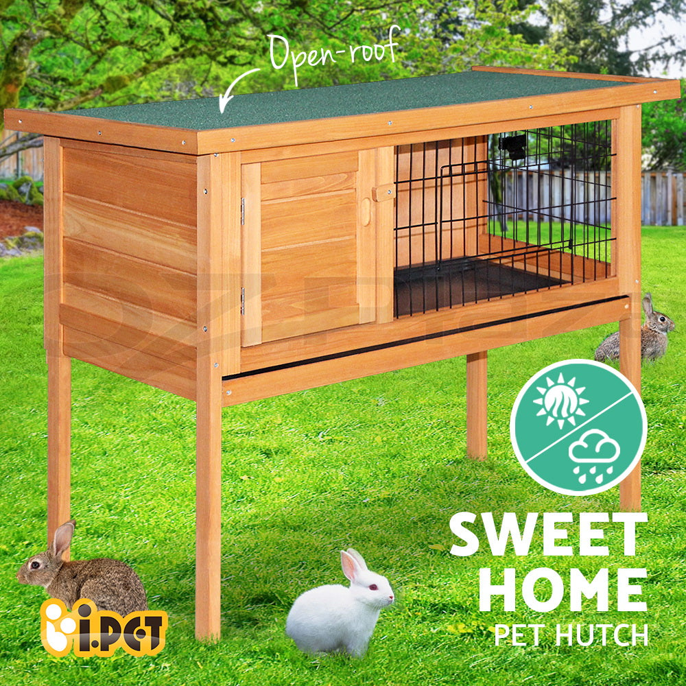 I.Pet Chicken Coop Rabbit Hutch Large Extra Large Hutches Wooden House Run Cage
