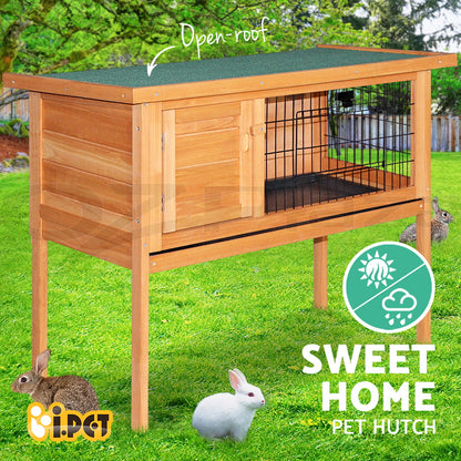 I.Pet Chicken Coop Rabbit Hutch Large Extra Large Hutches Wooden House Run Cage