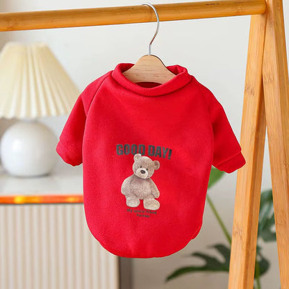 Dog Clothes Dog Costume Pet Clothes Cartoon Bear Pet Shirt Puppy Clothes Pet Vest Pet Clothes Dog Sport Shirt XS-XXL